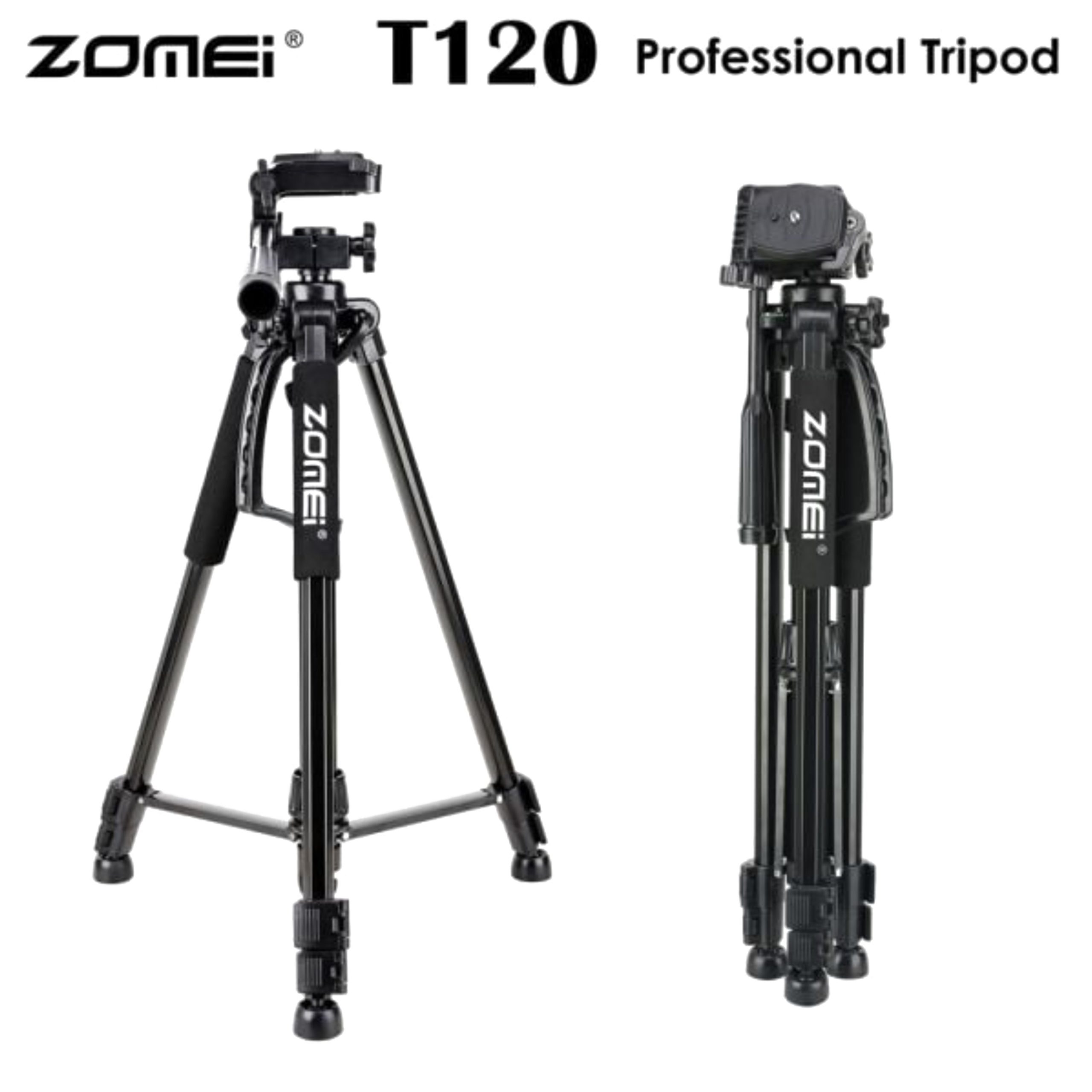 2026/01/1000018576-1-scaled.jpg Zomei T120 Mobile & DSLR Tripod-Professional Series (Without Mobile Holder - Image 1