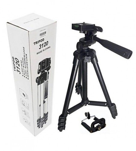2026/06/1000026980.jpg Tripod 3120 Camera Stand with Phone Holder - Image 1